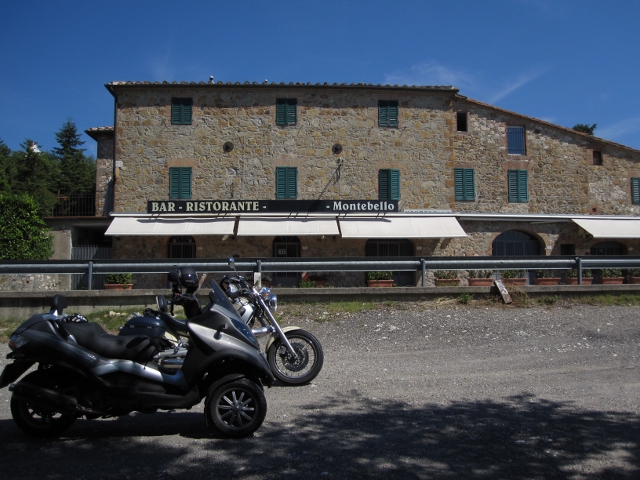 Montebello, Gasthaus halbwegs zwischen Massa Marittima und Siena